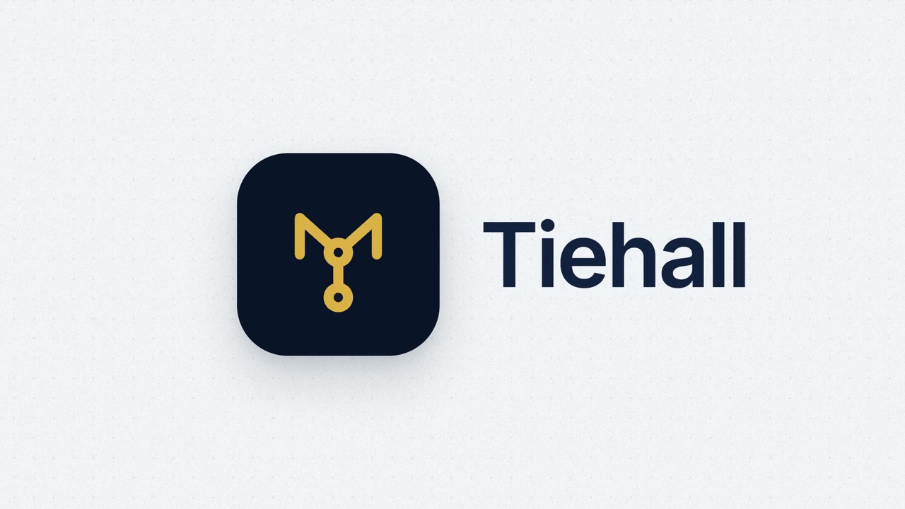 Watch Every Team’s Line, a film about Tiehall: its title frame, the mark beside the name